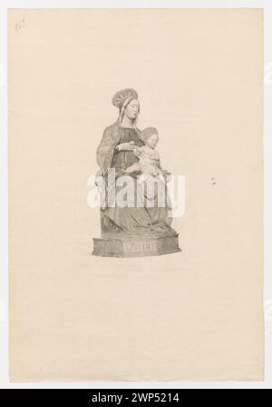 La vierge et l'enfant jésus ; Jasi ski, Feliks Stanis ; magazine, maison d'édition; 1859-2002) ; 1888 (1888-00-00-1888-00-00) ; Baby Jesus (iconogr.), Gazette des Beaux-Arts (revue - Paris - 1859-2002) - illustrations, Maria (mère de Jésus-Christ), Wellsz, Léopold (1882-1972), Wellisz, Léopold (1882-1972) - collection , français (culture), graphisme français, graphisme polonais, graphisme reproductif, Pologne (culture), sculptures, achat (provenance) Banque D'Images