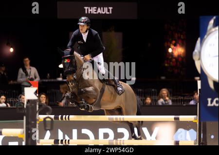 Bordeaux, France - 2 février 2024. Images de Jumping International Bordeaux. Mette Holm/ATLAS MEDIA CANADA. Banque D'Images