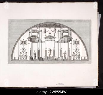 Vestigia delle terme di Tito. Décoration Sordnino dans la salle 25 ; Carlone, Marco (1742-1796), Smuglewicz, Franciszek (1745-1807), Brenna, Vincenzo (1741-1820), Manna, Pietro (17 ..- 18 ..) ; après 1776 (2ème édition de noir et blanc) (1776-00-00-1801-00-00);Rome, SAS-Zubrzycki Jan, collection, Vestigia delle terme di Tito, 1776, illustration, archéologie, antiquité, achat (provenance) Banque D'Images