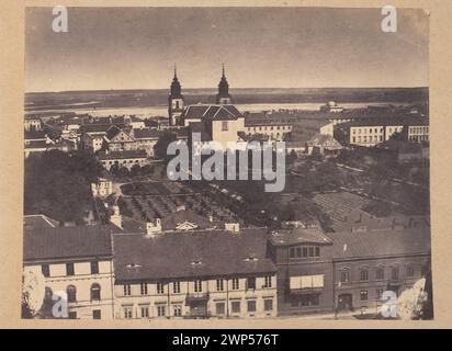 Varsovie. Vue depuis le phare de l'évangélique-Augsbourg de la Trinité vers la rue Mazowiecka, le jardin du monastère missionnaire, l'église. Croix. Un fragment du panorama ; Beyer, Karol (1818-1877) ; 1858 (1858-00-00-1858-00-00) ; Mazowiecka (Varsovie - rue), Méyet, Léopold (1850-1912), Méyet, Léopold (1850-1912) - collection, art de la photographie (Varsovie - exposition - 1990), Varsovie (Voïvodie masovienne), architecture, architecture polonaise, architecture, architecture polonaise, architecture, Dar (provenance), église des préparateurs Krzyża (Varsovie), jardins, panoramas de villes, document testamentaire (provenance), photosensible (Guerre Banque D'Images