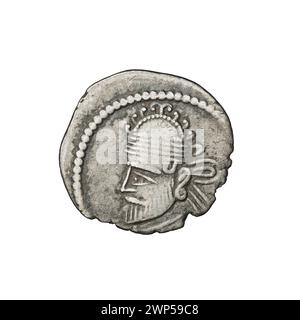 Drachme ; Wologazes II (77-80) ; 77-80 (55-00-00-58-00-00); Banque D'Images