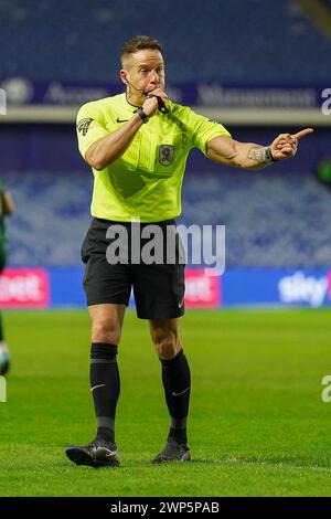 Sheffield, Royaume-Uni. 05 mars 2024. Arbitre Stephen Martin lors du Sheffield Wednesday FC contre Plymouth Argyle FC au stade de Hillsborough, Sheffield, Angleterre, Royaume-Uni le 5 mars 2024 crédit : Every second Media/Alamy Live News Banque D'Images