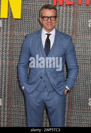 Londres, Royaume-Uni. 05 mars 2024. Max Beesley assiste à la première mondiale de Gentlemen UK Series au Theatre Royal Drury Lane à West End, Londres. (Photo de Cat Morley/SOPA images/SIPA USA) crédit : SIPA USA/Alamy Live News Banque D'Images