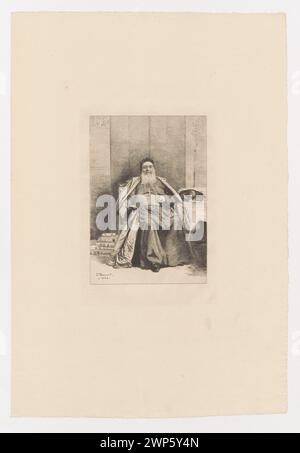 S. E. le Cardinal Lavigerie ; Jasi ski, Feliks Stanis ; magazine, maison d'édition; 1859-2002) ; 1888 (1888-00-00-1888-00-00);Gazette des Beaux-Arts (revue - Paris - 1859-2002) - illustrations, Lavigerie, Charles Martial Allemand (Cardinal - 1825-1892), Wellsz, Léopold (1882-1972), Wellisz, Léopold (1882-1972) - collection, clergé, français (culture), graphisme français, graphisme polonais, cardinaux, livres, Pologne (culture), Portraits d'hommes, achat (provenance) Banque D'Images