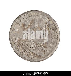 Pièce Trojak en argent émise en 1599 représentant Wilhelm Kettler, duc de Courlande et Semigallia, sous le règne de Fryderyk Kettler. Banque D'Images