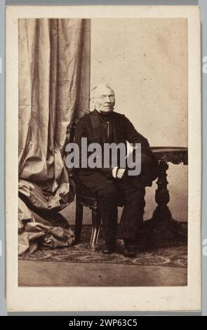 Portrait du châtelain Antoni Stanis Awa ; Beyer, Karol (Varsovie ; zak photographique ; 1845-1872); 1860 (1860-00-00-1860-00-00);Przewłocki, Janusz (1927-2007)-collection, poids, Antoni Stanisław (1799-1890), Portraits d'hommes Banque D'Images