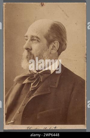 Portrait d'Hector Malot (1830-1907), écrivain français (buste) ; Nadar (couples vers 1885 (1875-00-00-1900-00-00) ; Rajchman, Aleksander (1855-1915) - collection, portraits, portraits d'hommes Banque D'Images