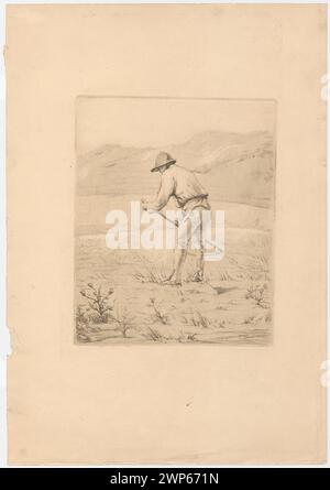 Alpiniste ; Care, Ignacy (1865-1941) ; 1930 (1930-00-00-1930-00-00) ; Ethnographie, graphisme polonais, highlanders, paysages de montagne, Pologne (culture), scènes de genre, village, Łopieński, Ignacy (1865-1944), Łopieński, Ignacy (1865-1944)-collection Banque D'Images