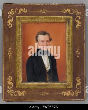 Autoportrait ; Wa Kowicz, Walenty (1799-1842) ; 1820 (1820-00-00-1820-00-00) ; Wańkowicz, Walenty (1799-1842), Wańkowicz, Walenty (1799-1842)-iconographie, artistes, autoportraits, peintres, figurines polonaises, hommes, portraits, portraits de en trois quarts, coupe de cheveux, achat (provenance) Banque D'Images