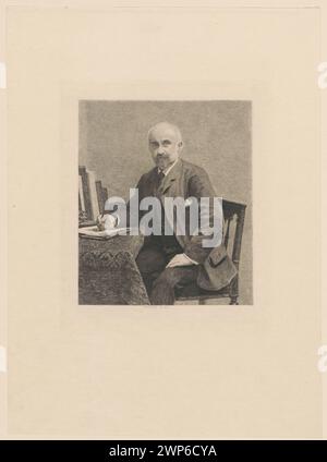 Portrait de M. Adolphe Jullien, Stan V final ; Jasi ski, Feliks Stanis AW (1862-1901), Fantin-Latour, Henri (1836-1904), Clément, Albert (Paris revue hebdomadaire Illustée (Paris, Londres ; Magazine ; 1875-1907) ; 1887 (1887-00-00-1887-00-00);Jullien, Adolphe (1840-1932) - iconographie, l'A art revue hebdomadaire illustée (Paris, Londres - magazine - 1875-1907), Wellisz, Leopold (1882-1972), Wellisz, Leopold (1882-1972) - Collection française (culture), graphisme français, graphisme polonais, graphisme reproductif, critiques musicales, tirages pré-performance, tirages d'État, écrivains, Pologne (culture), portraits, pur Banque D'Images