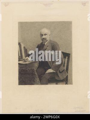 Portrait de M. Adolph Jullien, Stan V final ; Jasi ski, Feliks Stanis AW (1862-1901), Fantin-Latour, Henri (1836-1904), Clément, Albert (Paris revue hebdomadaire Illustée (Paris, Londres ; Magazine ; 1875-1907) ; 1887 (1887-00-00-1887-00-00);Jullien, Adolphe (1840-1932) - iconographie, l'A art revue hebdomadaire illustée (Paris, Londres - magazine - 1875-1907), Wellisz, Leopold (1882-1972), Wellisz, Leopold (1882-1972) - collection française (culture), graphisme français, graphisme polonais, graphisme reproductif, critiques musicales, estampes d'état, parchemin, écrivains, Pologne (culture), portraits, achat (provenan Banque D'Images