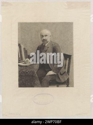 Portrait de M. Adolph Jullien, Stan V final ; Jasi ski, Feliks Stanis AW (1862-1901), Fantin-Latour, Henri (1836-1904), Clément, Albert (Paris revue hebdomadaire Illustée (Paris, Londres ; Magazine ; 1875-1907) ; 1887 (1887-00-00-1887-00-00);Jullien, Adolphe (1840-1932) - iconographie, L'Ar Art revue hebdomadaire illustrée (Paris, Londres - magazine - 1875-1907), Society of encouragement of Fine Arts (Varsovie - 1860-1940) - collection, français (culture), graphisme français , graphisme polonais, graphisme reproductif, critiques musicales, estampes d'État, parchemin, écrivains, Pologne (culture), portraits Banque D'Images