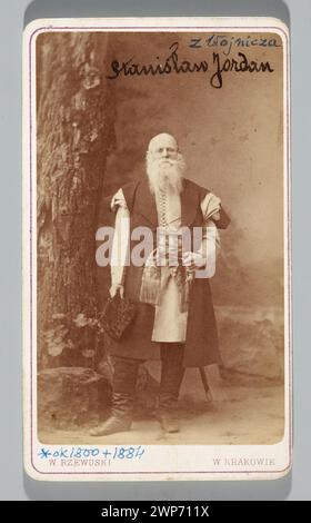 Portrait de Stanis Aw Jordan (vers 1800-1884) ; Rzewuski, Walery (1837-1888) ; vers 1875 (1870-00-00-1880-00-00) ; Jordan, Stanisław (1880-1884), Przewłocki, Janusz (1927-2007)-collection, portraits d'hommes Banque D'Images