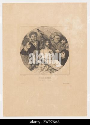 Ecce Homo ; Jasi ski, Feliks Stanis 1905) ; 1904 (print) ; 1895 (Matrix) (1895-00-00-1904-00-00) ; Ecce Homo (iconogr.), Nouveau Testament (Bible), passion (iconogr.), Art (Paris - magazine - 1904-1905) - illustration, Woźnicki, Kazimierz (1878-1949) - collection, don (provenance), graphisme reproductif, estampes, scènes religieuses Banque D'Images