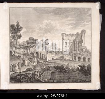 Vestigia delle terme di Tito. Vue des ruines du terme Tytus ; Carlone, Marco (1742-1796), Smuglewicz, Franciszek (1745-1807), Manna, Pietro (17 ..- 18 ..) ; après 1776 (2ème édition de noir et blanc) (1776-00-00-1801-00-00);Rome, SAS-Zubrzycki Jan, collection, Vestigia delle terme di Tito, 1776, illustration, archéologie, antiquité, thermique, architecture, achat (provenance) Banque D'Images