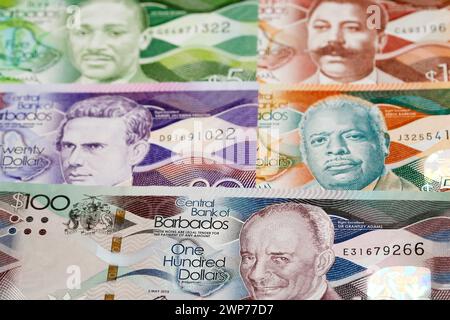 Barbadian Money - dollar un fond d'affaires Banque D'Images