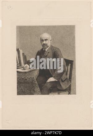 Portrait de M. Adolphe Jullien, Stan IV ; Jasi ski, Feliks Stanis AW (1862-1901), Fantin-Latour, Henri (1836-1904), Clément, Albert (Paris); infection graphique, maison d'édition ; FL. CA 1860-1900) ; 1887 (1887-00-00-1887-00-00);Jullien, Adolphe (1840-1932) - iconographie, l'art revue hebdomadaire illustée (Paris, Londres - magazine - 1875-1907), Wellisz, Leopold (1882-1972), Wellisz, Leopold (1882-1972) - collection française (culture), graphisme français, graphisme polonais, graphisme reproductif, critiques musicales, estampes d'état, écrivains, Pologne (culture), portraits, achat (provenance) Banque D'Images