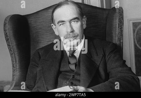 JOHN MAYNARD KEYNES (1883-1946) économiste anglais vers 1930 Banque D'Images