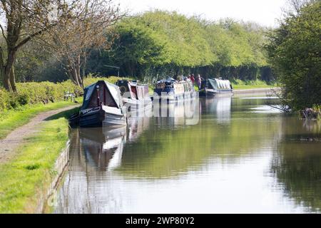 UK, Leicestershire, Foxton écluses sur le Grand Union canal. Banque D'Images