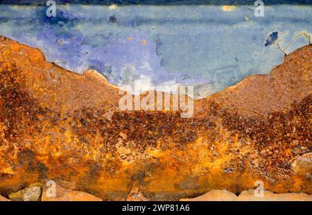 À quoi pensez-vous quand vous voyez cette image ? Les mains levées si vous pensiez à la rouille, les montagnes peintes dans le désert de Siloli en Bolivie. Une fois vu, jamais Banque D'Images