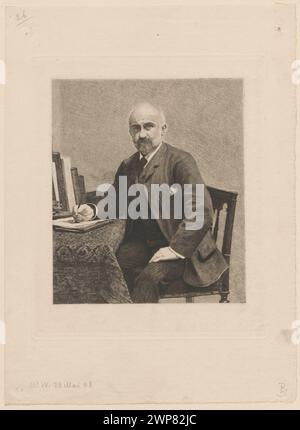 Portrait de M. Adolphe Jullien, Stan III ; Jasi ski, Feliks Stanis AW (1862-1901), Fantin-Latour, Henri (1836-1904), Clément, Albert (Paris); infection graphique, maison d'édition ; FL. CA 1860-1900) ; 1887 (1887-00-00-1887-00-00);Jullien, Adolphe (1840-1932) - iconographie, l'art revue hebdomadaire illustée (Paris, Londres - magazine - 1875-1907), Wellisz, Leopold (1882-1972), Wellisz, Leopold (1882-1972) - collection française (culture), graphisme français, graphisme polonais, graphisme reproductif, critiques musicales, estampes d'état, écrivains, Pologne (culture), portraits, achat (provenance) Banque D'Images