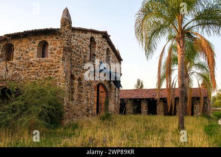 Une maison abandonnée dans un ranch à Gomez Farias, Michoacan, Mexique Banque D'Images