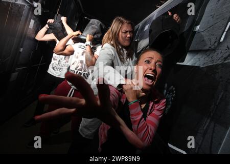 05/10/12 Fright Night à Thorpe Park Fright Night, Chertsey, Londres, Royaume-Uni. Banque D'Images