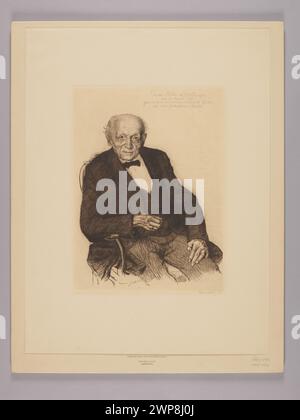 Ce portrait d'Eduard Zeller par Leopold Kalckreuth, peint vers 1900-1905, montre les traits du visage, la tenue vestimentaire et le style de portrait européen du début du XXe siècle. Banque D'Images