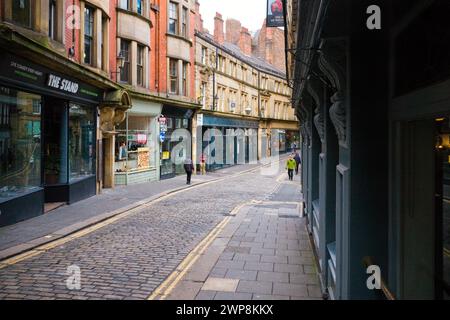 High Bridge Street dans la partie la plus ancienne de Newcastle Banque D'Images