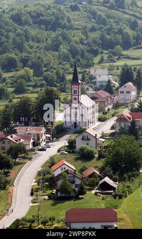 Église paroissiale du Saint Nom de Marie à kamanje, Croatie Banque D'Images