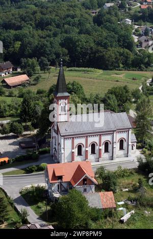 Église paroissiale du Saint Nom de Marie à kamanje, Croatie Banque D'Images