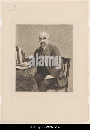 Portrait de M. Adolphe Jullien, Stan III ; Jasi ski, Feliks Stanis AW (1862-1901), Fantin-Latour, Henri (1836-1904), Clément, Albert (Paris); infection graphique, maison d'édition ; FL. CA 1860-1900) ; 1887 (1887-00-00-1887-00-00);Jullien, Adolphe (1840-1932) - iconographie, l'art revue hebdomadaire illustée (Paris, Londres - magazine - 1875-1907), Wellisz, Leopold (1882-1972), Wellisz, Leopold (1882-1972) - collection française (culture), graphisme français, graphisme polonais, graphisme reproductif, critiques musicales, estampes d'état, écrivains, Pologne (culture), portraits, achat (provenance) Banque D'Images