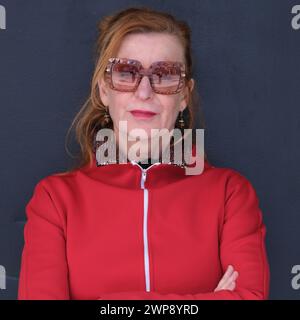 Madrid, Espagne. 06 mars 2024. María la Ribot pose lors de la présentation du film NOTRE DERNIÈRE DANSE à Madrid, 6 mars 2024, Espagne (photo Oscar Gonzalez/Sipa USA) crédit : Sipa USA/Alamy Live News Banque D'Images