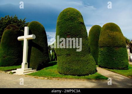 Le cimetière a été classé par CNN comme l'un des plus beaux cimetières du monde. Il a été désigné monument national du Chili en 2012. Banque D'Images