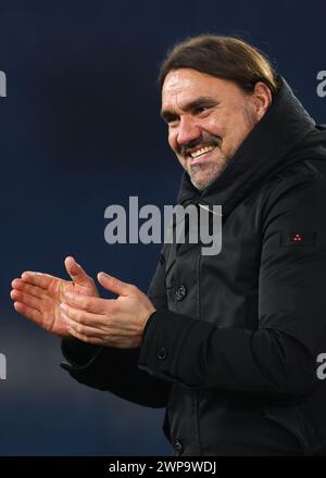 Leeds, Royaume-Uni. 5 mars 2024. Le manager de Leeds United Daniel Farke lors du Sky Bet Championship match à Elland Road, Leeds. Le crédit photo devrait se lire : Gary Oakley/Sportimage crédit : Sportimage Ltd/Alamy Live News Banque D'Images