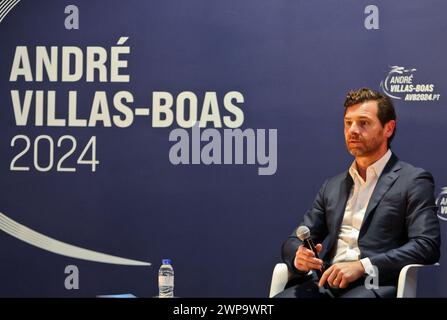 Porto, Portugal. 05 mars 2024. Porto, 03/05/2024 - FC Porto - André Villas-Boas - session consacrée à l'examen du rapport consolidé et des comptes du SAD du FC Porto, au siège de candidature d'André Villas Boas. André Villas-Boas. (José Carmo/Global Imagens) crédit : Atlantico Press/Alamy Live News Banque D'Images