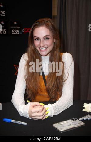 Madison Lintz (Walking Death) assiste à MCM Comic Con London 2019, Excel London, Banque D'Images