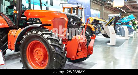 Exposition de tracteurs et machines agricoles Banque D'Images