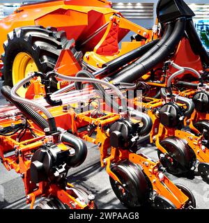 Semoirs à l'exposition agricole Banque D'Images