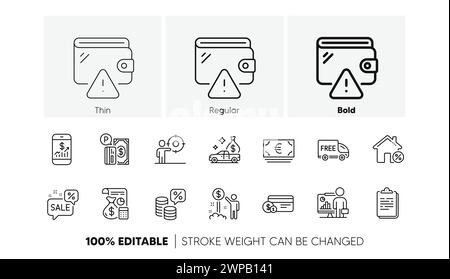 Livraison gratuite, enseignants et icônes de ligne cible Business. Pour l'application Web, impression. Icônes de ligne. Vecteur Illustration de Vecteur