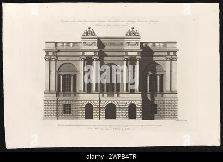 La façade sud du bâtiment Assembly-Rooms à Glasgow, vue depuis la rue Ingram ; Richardson, George (1736-1817), Adam, Robert (1728-1792), Adam, James (1732-1794), Richardson, George (Londres ; Publishing House; FL CA 1766-1816) ; 1802-1808 (édition) ; 1797 (matrice) (1797-00-00-1808-00-00); Banque D'Images