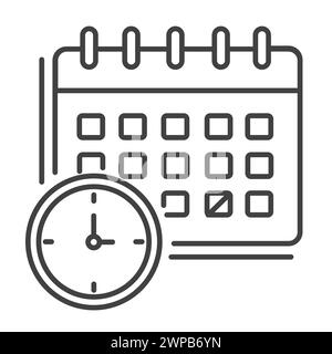 Calendrier d'échéance calendrier d'illustration vectorielle conception d'icône Illustration de Vecteur