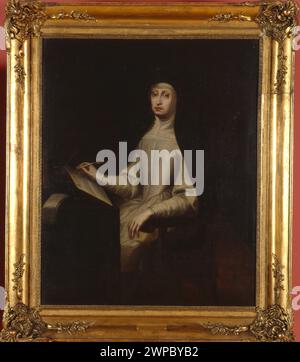 Portrait de la reine Anna Maria par Juan Carreño de Miranda, XVIIe siècle, représentant la tenue royale, les regalia et la ressemblance, reflétant les conventions de portrait des tribunaux espagnols. Banque D'Images