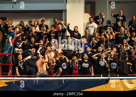 Paris, France. 06 mars 2024. Illustration lors de la Ligue des Champions de l'EHF, match de handball du Groupe A entre le Paris Saint-Germain et OTP Bank - Pick Szeged le 6 mars 2024 au stade Pierre de Coubertin à Paris, France - photo Alexandre Martins/DPPI crédit : DPPI Media/Alamy Live News Banque D'Images