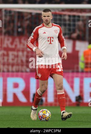 Munich, Allemagne. 5 mars 2024. Eric Dier du Bayern Munchen lors du match de l'UEFA Champions League à l'Allianz Arena de Munich. Le crédit photo devrait se lire : Jonathan Moscrop/Sportimage crédit : Sportimage Ltd/Alamy Live News Banque D'Images