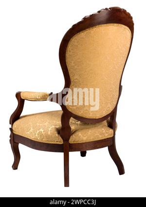 Tissu décoratif rembourré pour fauteuil avec chemin de clipsage. Banque D'Images
