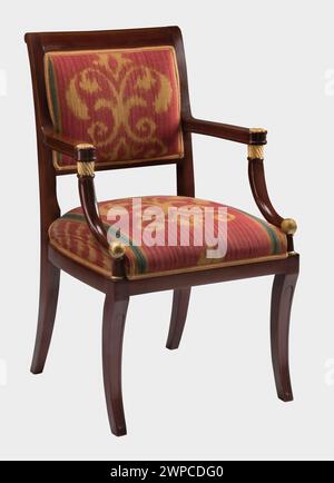 Tissu décoratif rembourré pour fauteuil avec chemin de clipsage. Banque D'Images