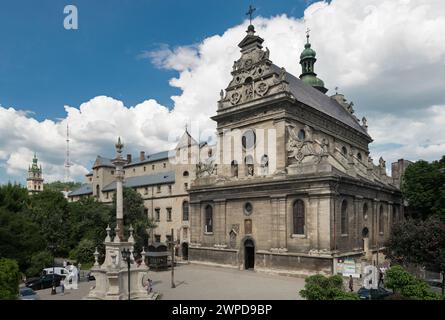 Église Saint André et monastère Bernardin à Lviv, Ukraine Banque D'Images