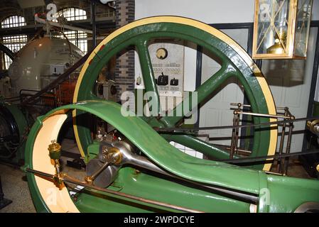 Medemblik, pays-Bas. 28 février 2024. Éléments et détails d'une vieille machine à vapeur. Photo de haute qualité Banque D'Images