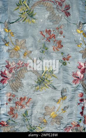 Tapisserie du XVIIIe siècle achetée sous le nom de Makata, montrant des motifs décoratifs tissés et de l'artisanat textile. Banque D'Images